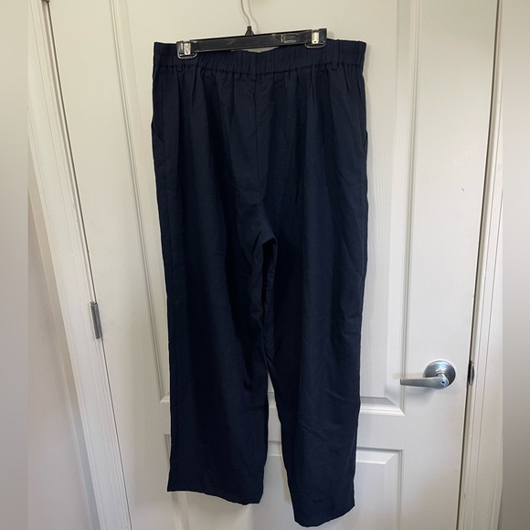 Airmenty women’s 2XL Navy Blue Trouser Pants Elastic Waist Drawstring - Picture 3 of 5